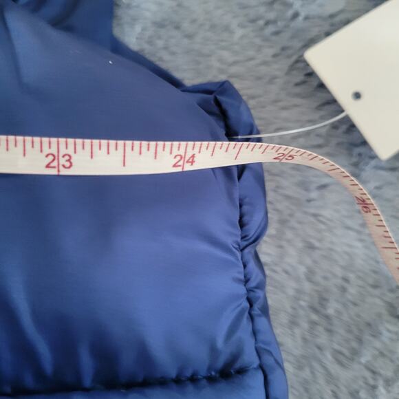 Xersion Blue Oversized Puffer Vest with Pockets, Size L New With Tags, Winter - Picture 8 of 9
